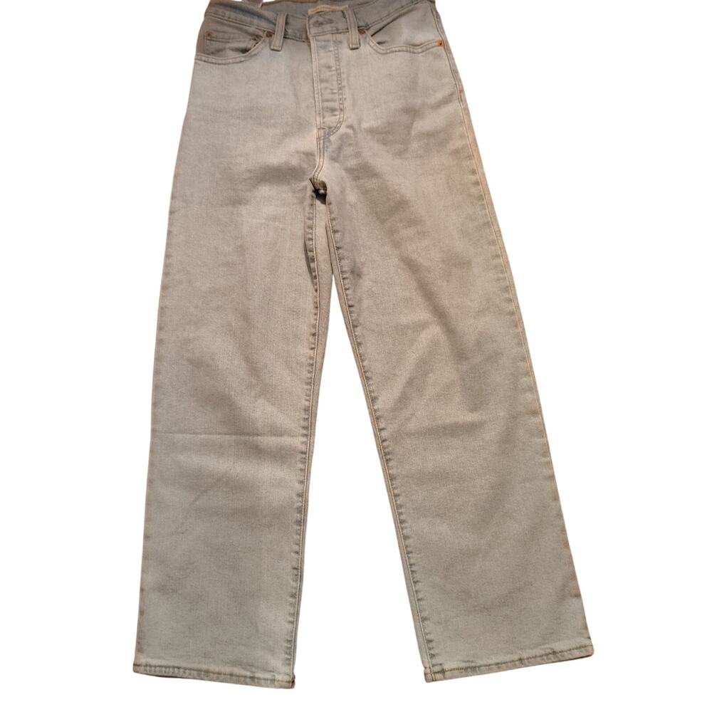 Levi’s Ribcage Straight Ankle Jeans Light Wash Women’s Size 28x27 High Rise